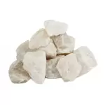 Камень Белый Кварц Колотый (ведро 10кг)